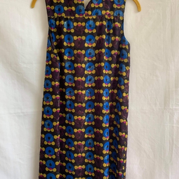 ANNA SUI for Target | Metallic Shimmer ✨️ Shift Mini Dress ~ Gossip Girl - Picture 4 of 11